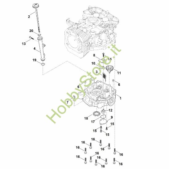 Picture of J - Meccanismo regolatore e coppa dell'olio EVC 4000.1 (EVC4000-0003)